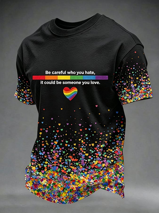 Men's Gay Pride Month Printed T-Shirt