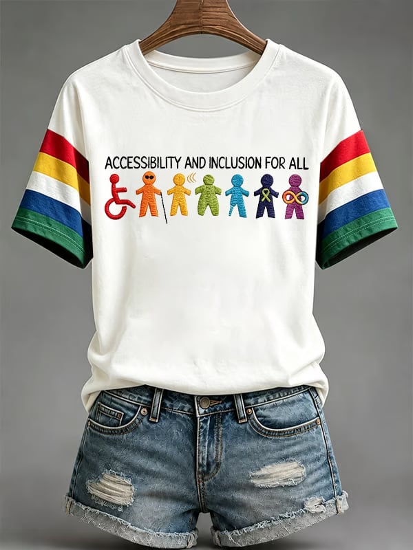 Women's Disability Pride Month ‘Our Differences Make the World Colorful’ T-Shirt