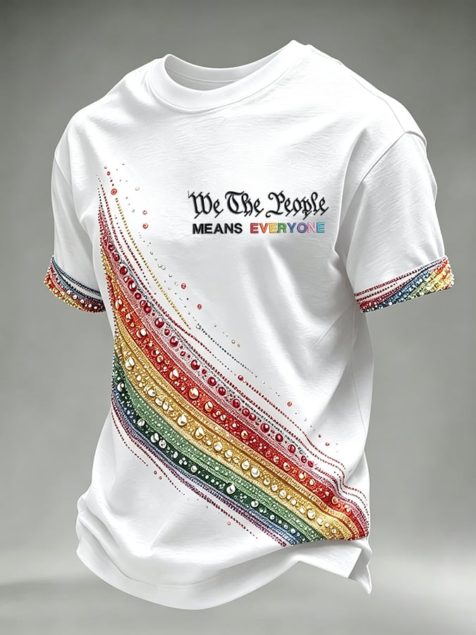 Men's We The People Means Everyone  Printing  T-Shirts