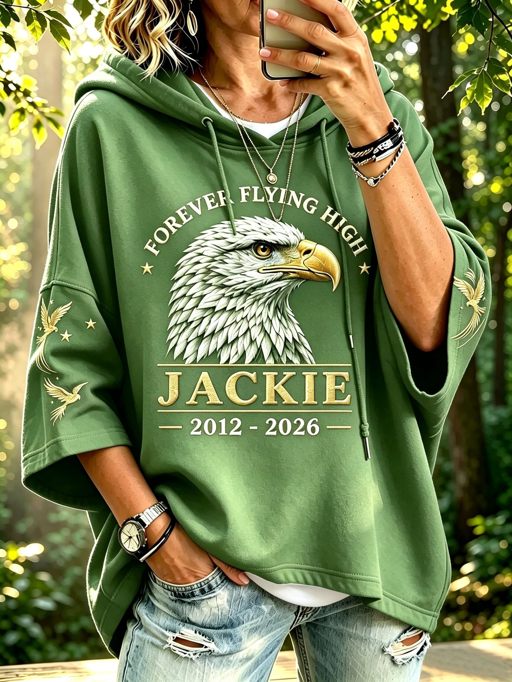 Women'S Forever Flying High Printed Hoodie