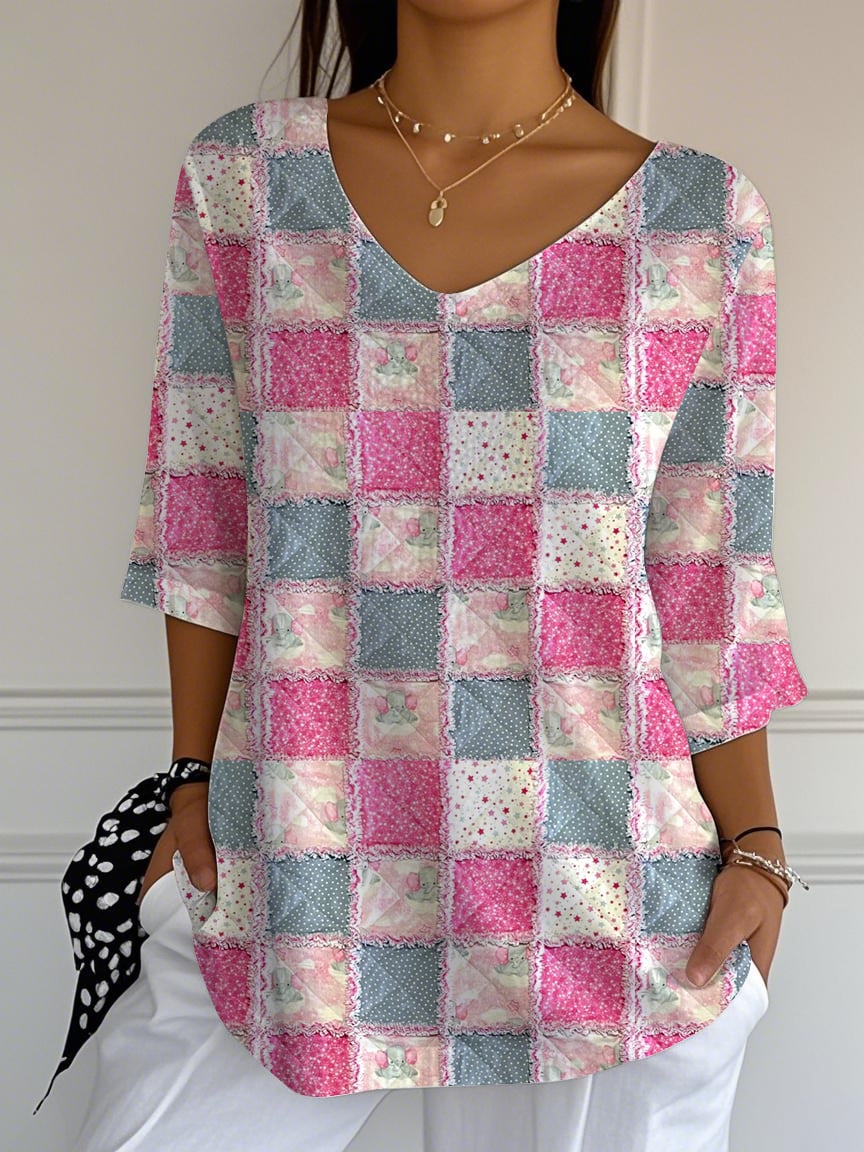 Women's Breast Cancer Print T-Shirt