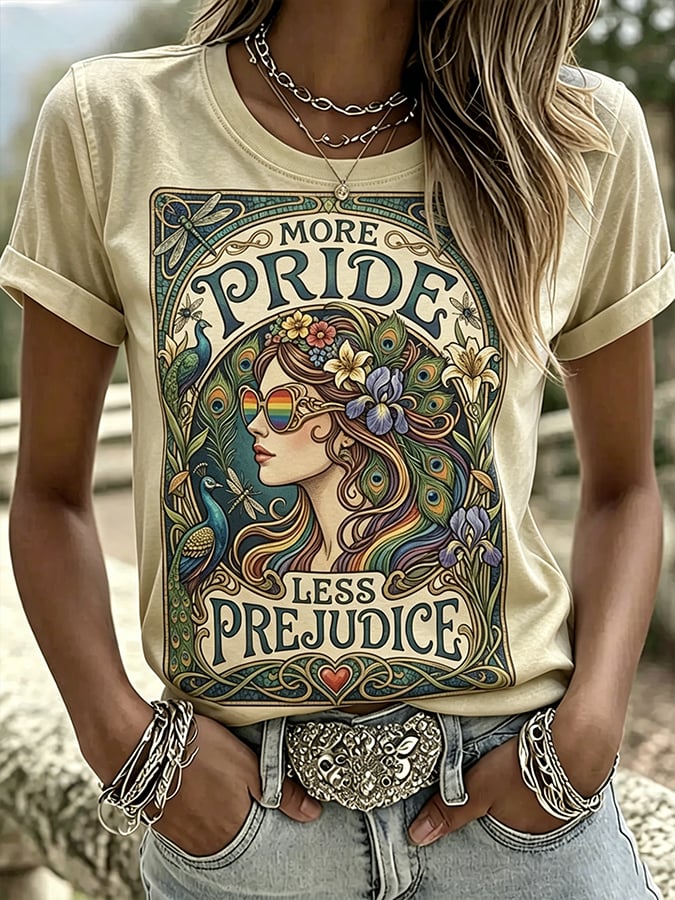 Women's More Pride Less Prejudice Print T-Shirt