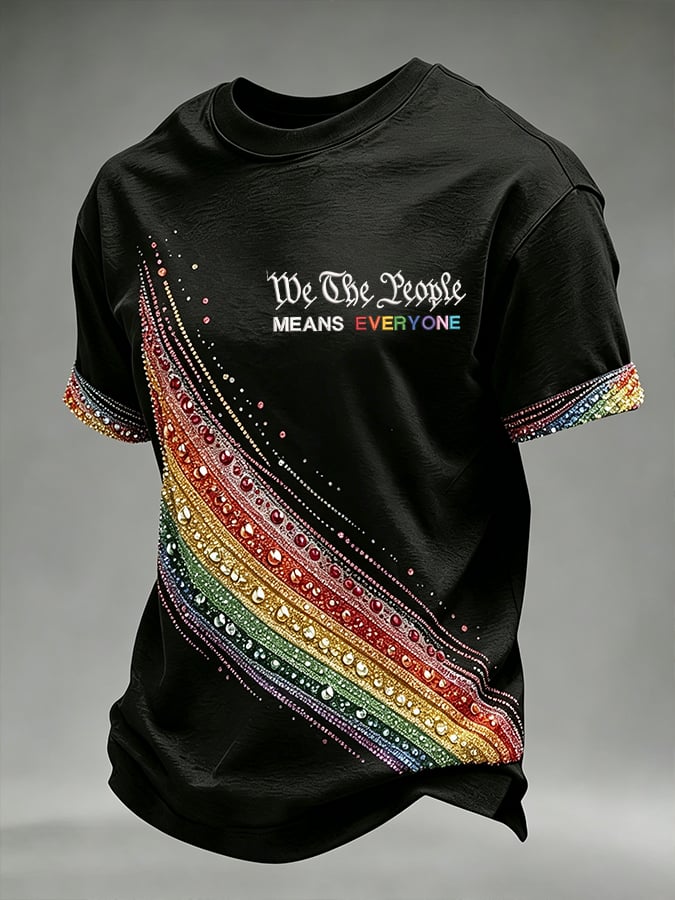 Men's We The People Means Everyone  Printing  T-Shirts