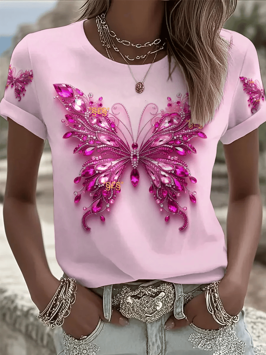 Women's Breast Cancer Art Print T-Shirt