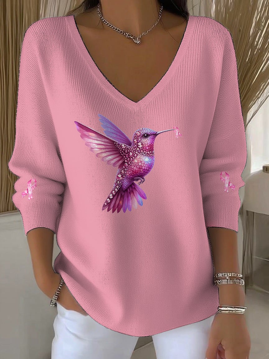 Women's Hummingbird Print Top