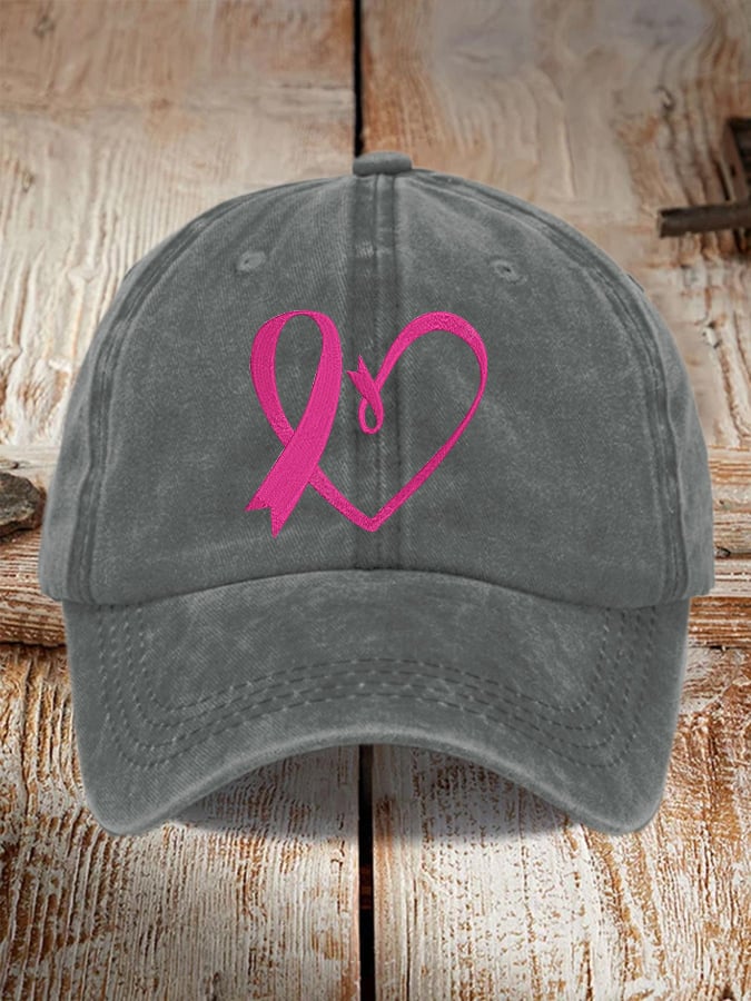 Unisex Breast Cancer Awareness Print Cap