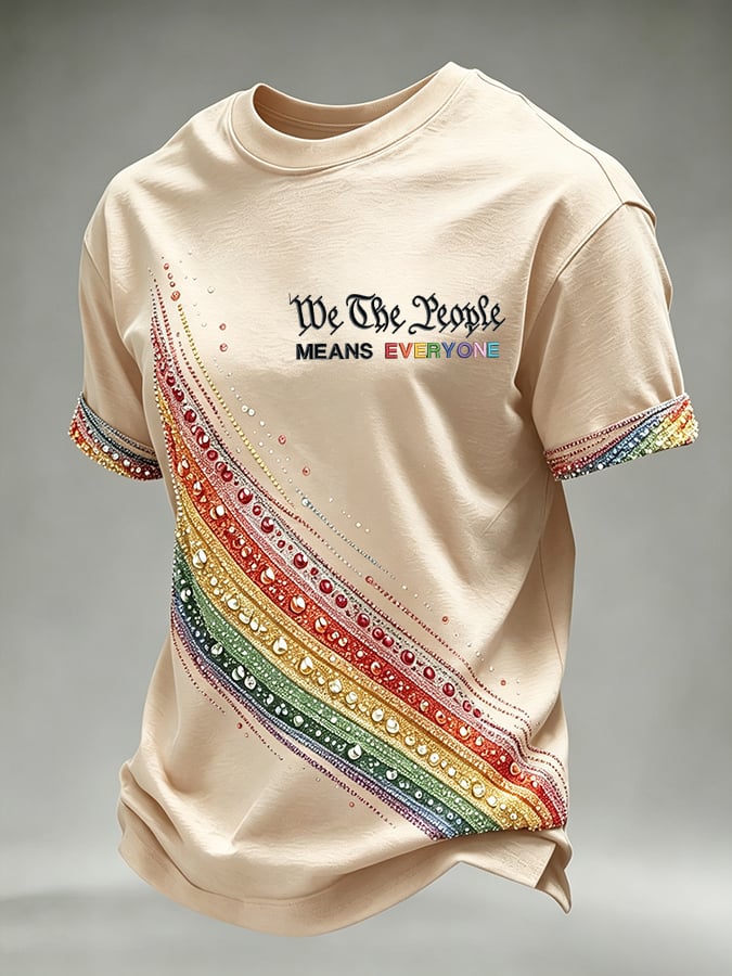 Men's We The People Means Everyone  Printing  T-Shirts