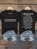 Women's You Are Safe With Me Print T-Shirt