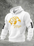 Men'S Football Printed Casual Hoodie
