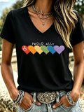 Women's Disability Pride Month Printed T-Shirt