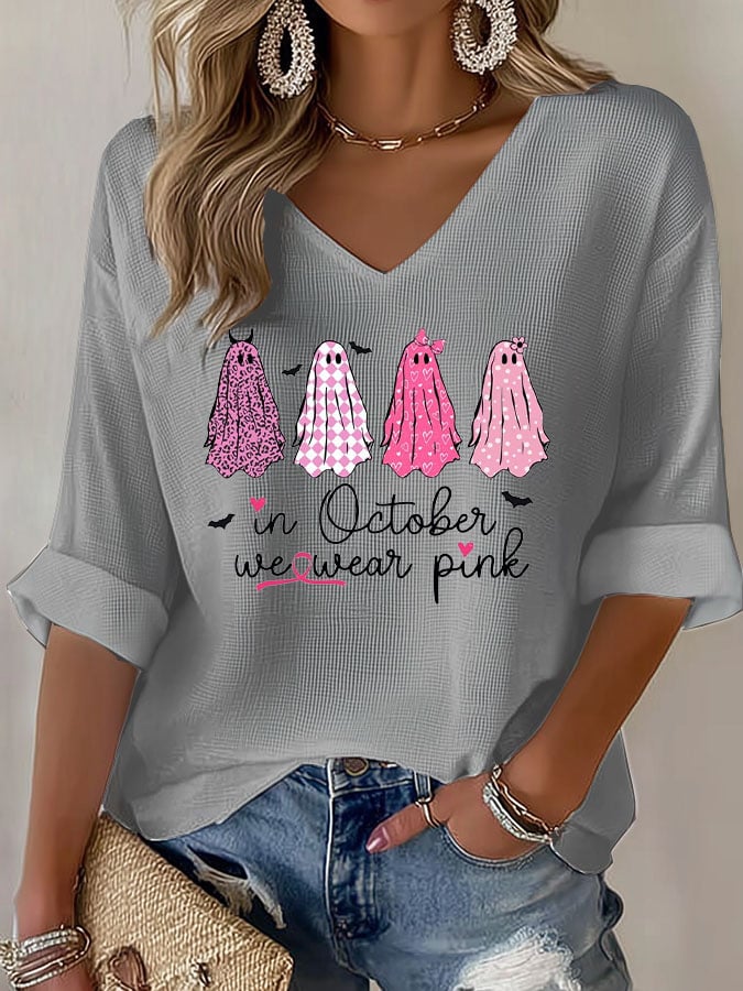Women's In October We Wear Pink T-Shirt