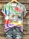 Women's WE ALL BELONG ACT LIKE IT Graphic T-Shirt