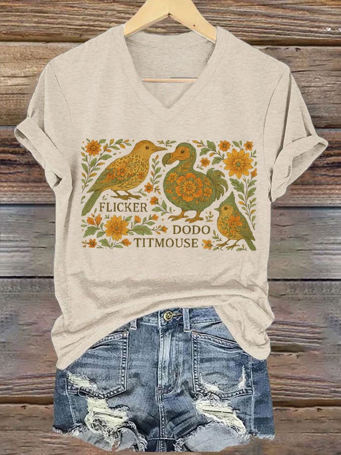 Women's FDT Animal Print Casual T-Shirt