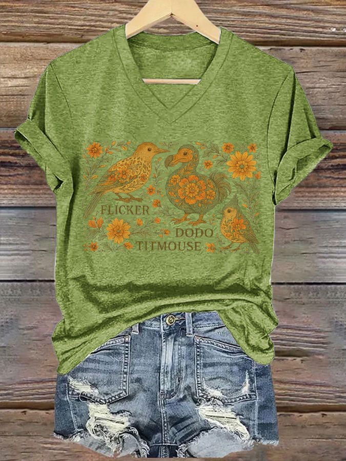 Women's FDT Animal Print Casual T-Shirt