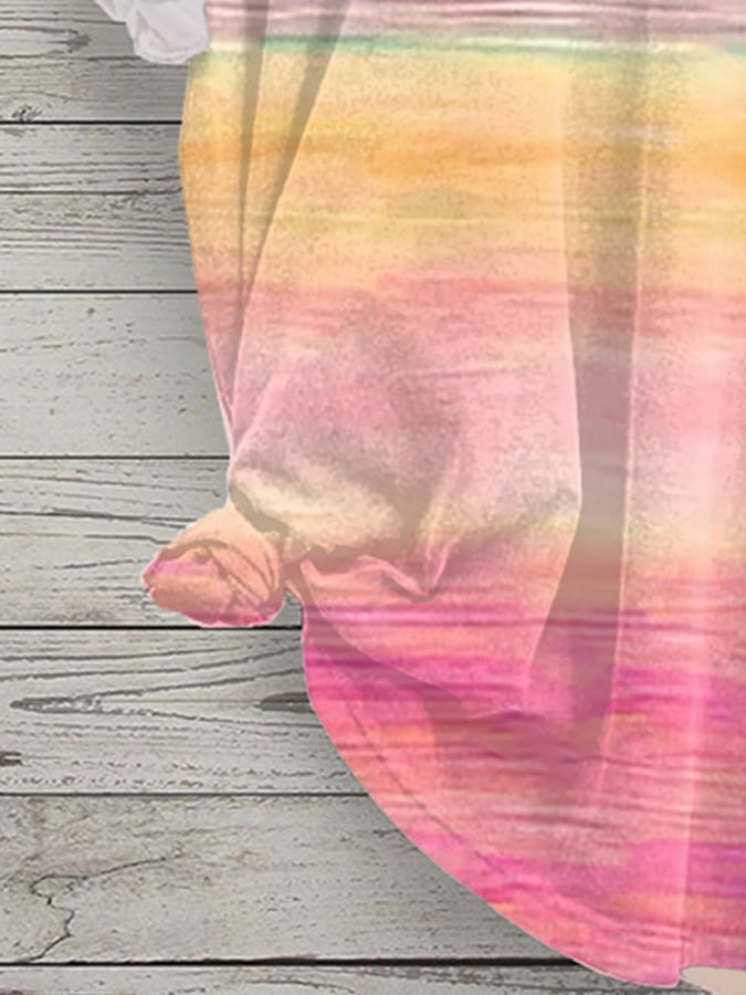 Women's Breast Cancer Awareness Print Casual T-Shirt