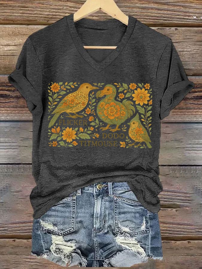 Women's FDT Animal Print Casual T-Shirt