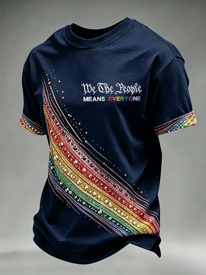 Men's We The People Means Everyone  Printing  T-Shirts