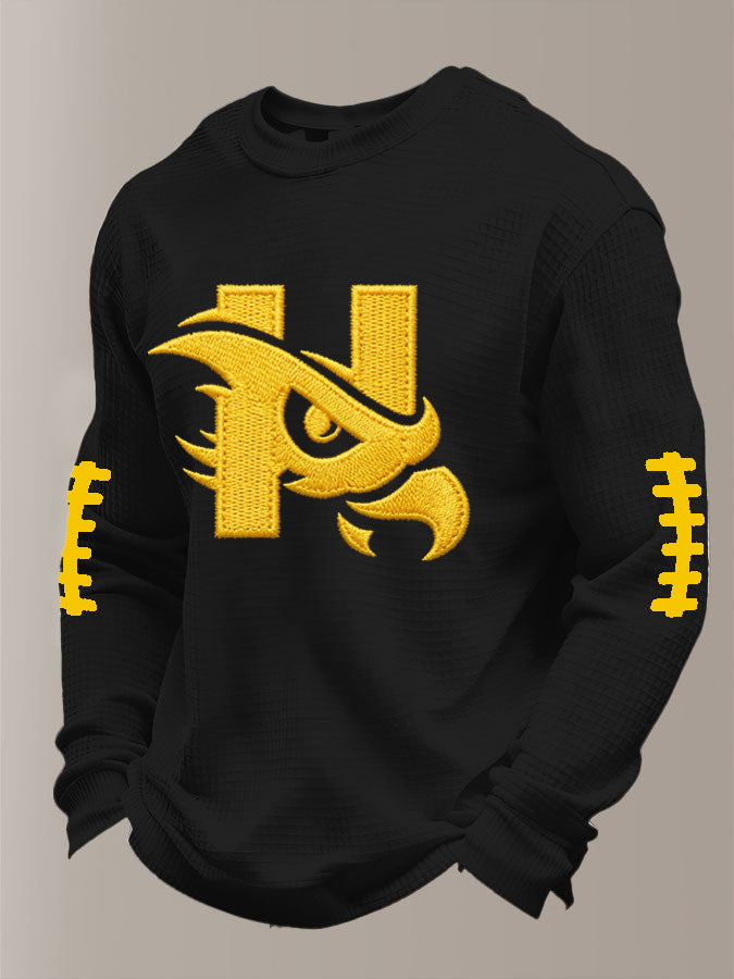 Men'S Football  Printed Waffle T-Shirt
