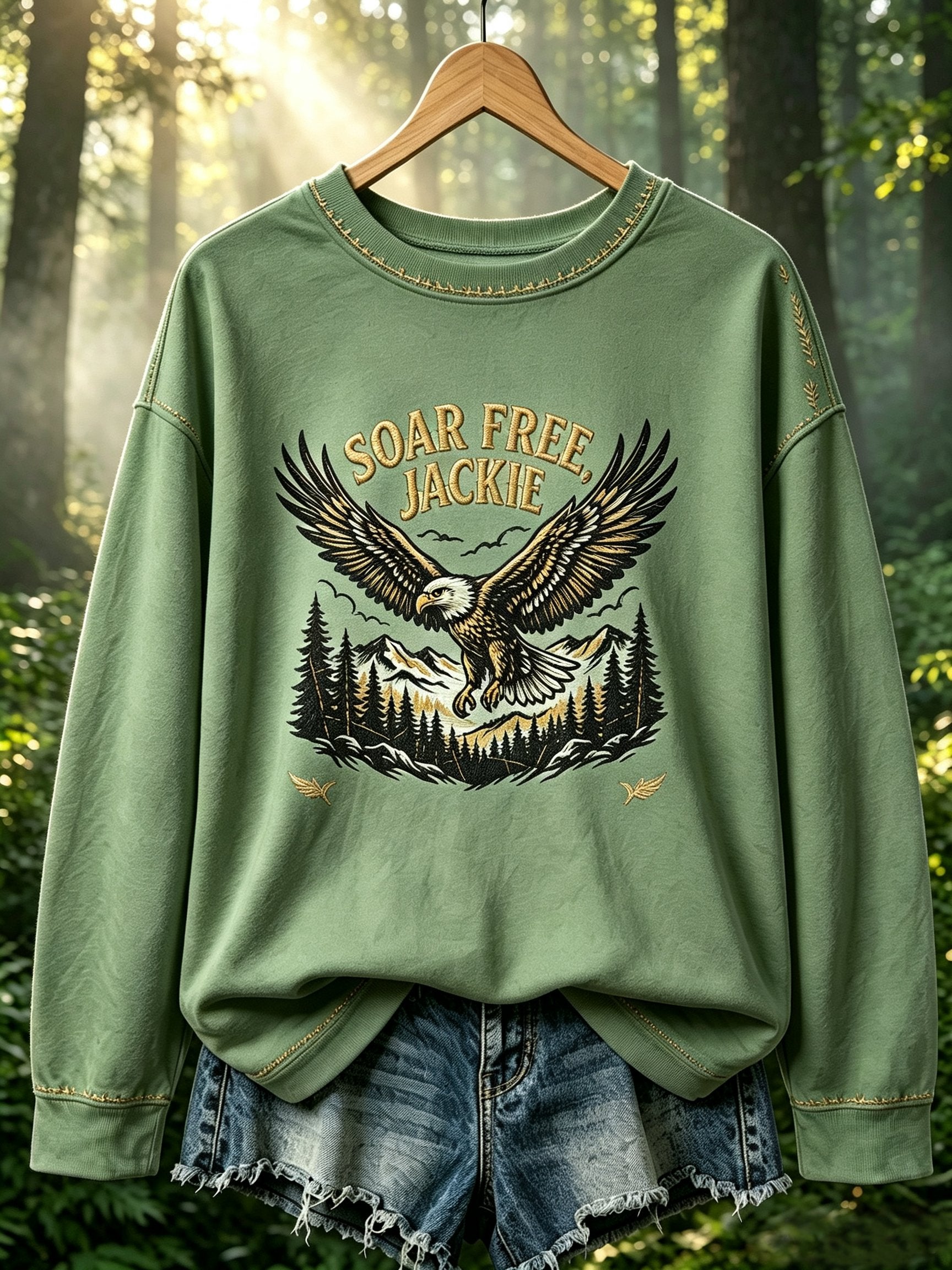 Women'S Soar Free Jackie Print Sweatshirt