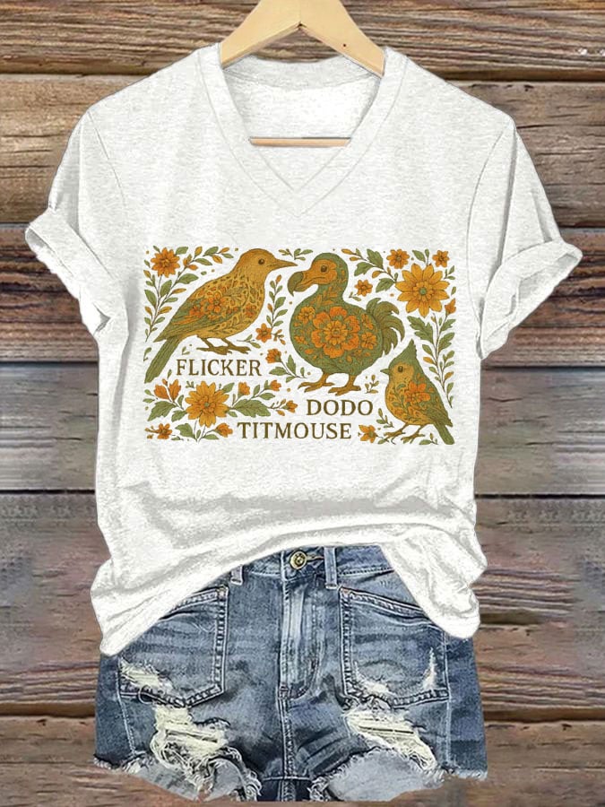 Women's FDT Animal Print Casual T-Shirt