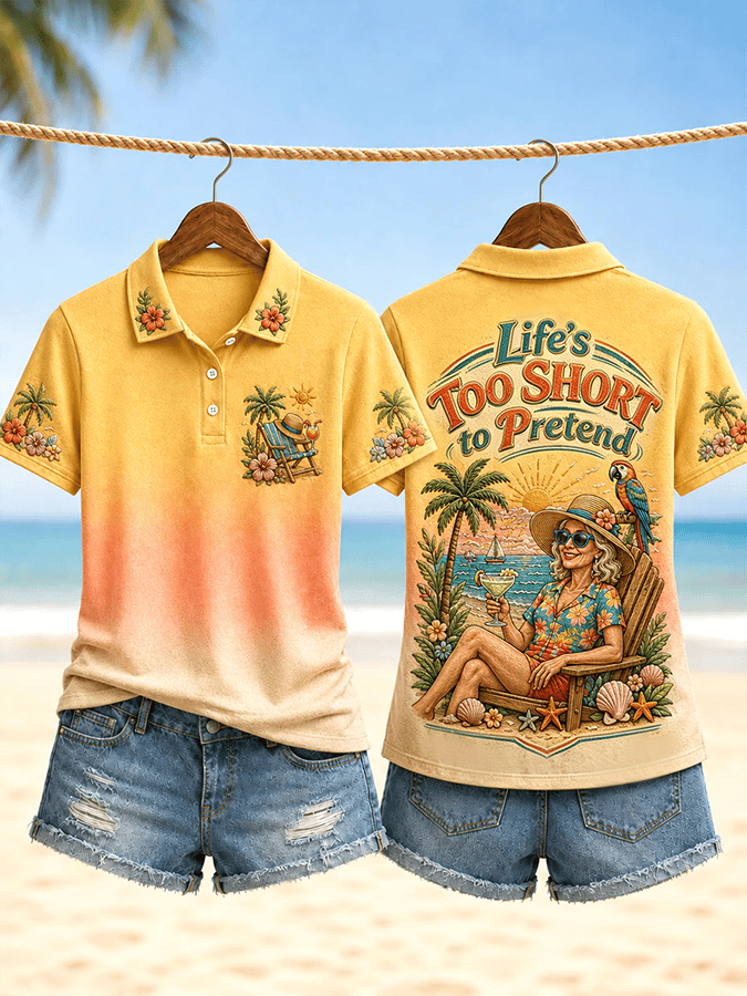 Women's Beach Vacation Printed Comfortable Short-Sleeve T-Shirt