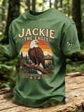 Men's Fly Free Jackie Print Round Neck T-shirt