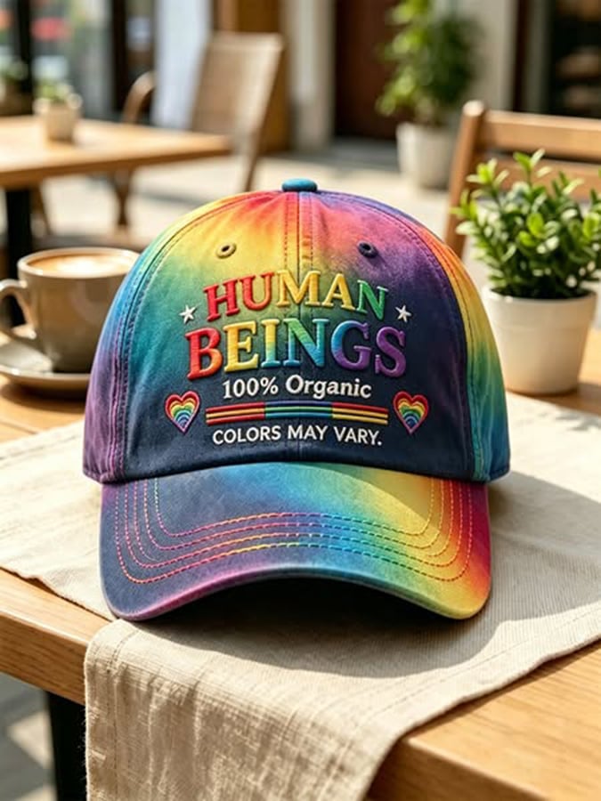 Unisex Human Beings Colors May Vary Print Casual Hat