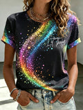 Women's Retro Let them  Print T-shirt