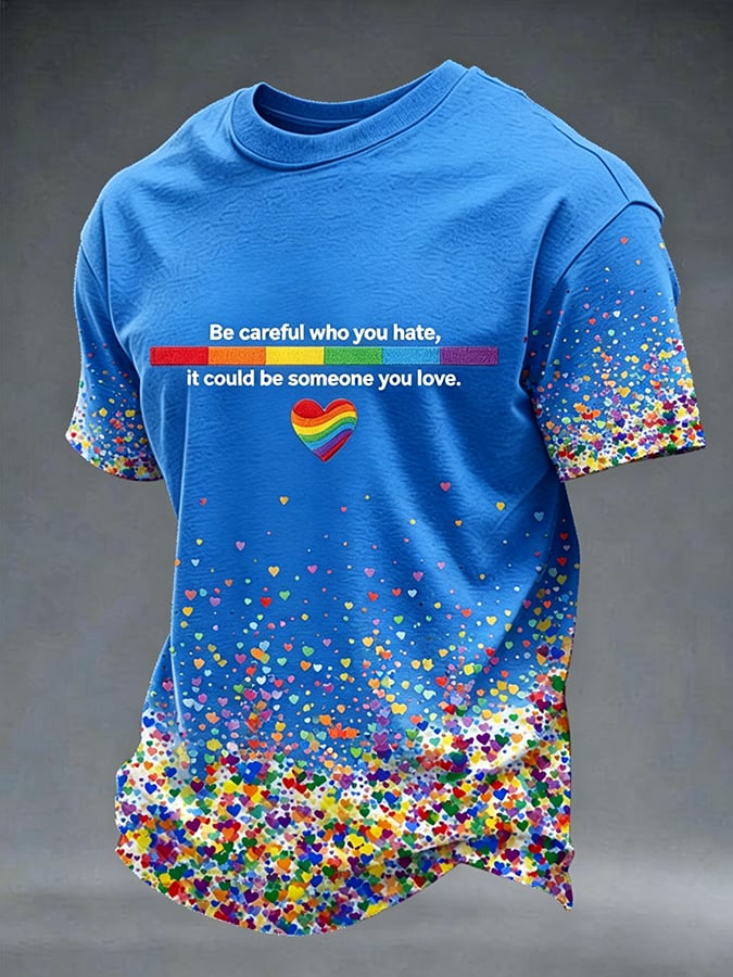 Men's Gay Pride Month Printed T-Shirt