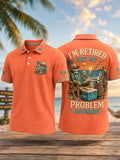 Fun Skull Print T-Shirt: I'M Retired This Is No Longer My Problem