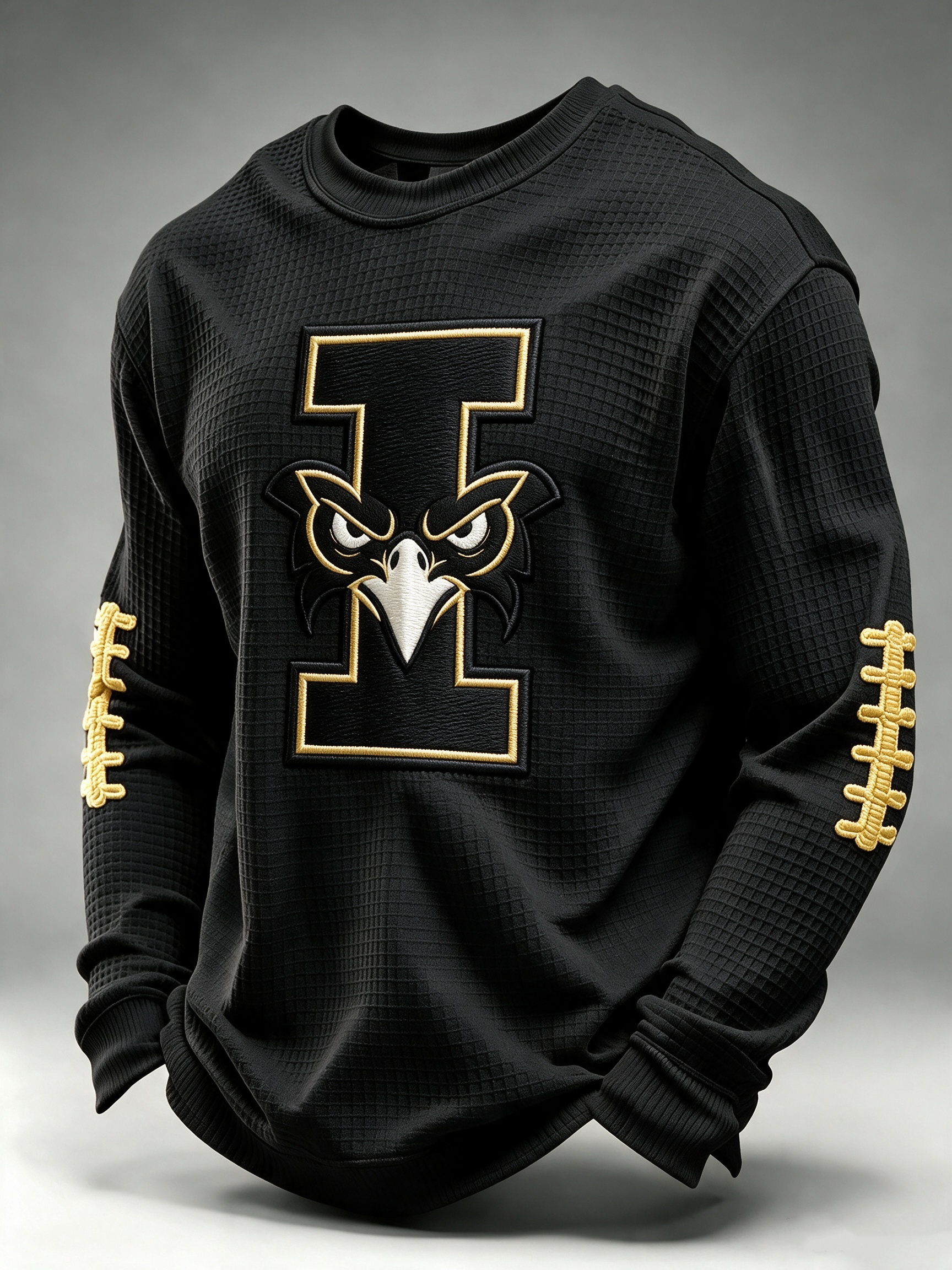 Men'S Football Fans Printed Waffle T-Shirt