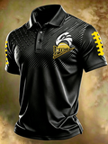 Men'S Football Printed Polo Shirt