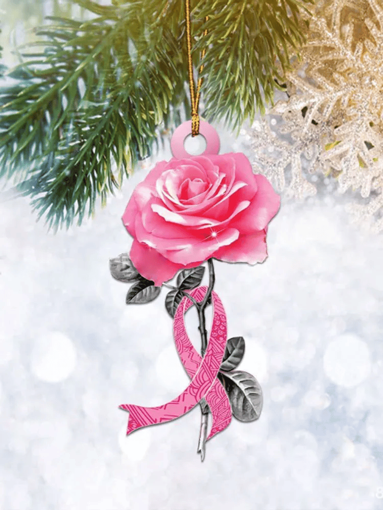 Breast Cancer Unique Love Butterfly Decoration Acrylic Car Ornament