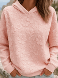 Women's Breast Cancer Art Floral Print Sweatshirt