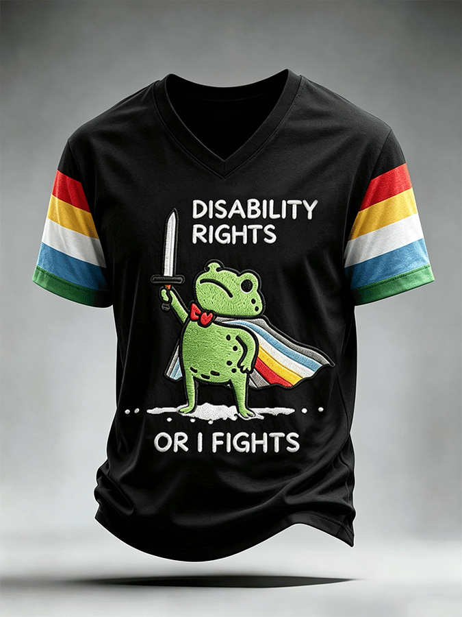 "I Will Fight Until" Comfortable Crew Neck Short-Sleeved Shirt T