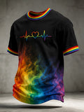 Men's Casual Pride Month Short-Sleeve T-Shirt