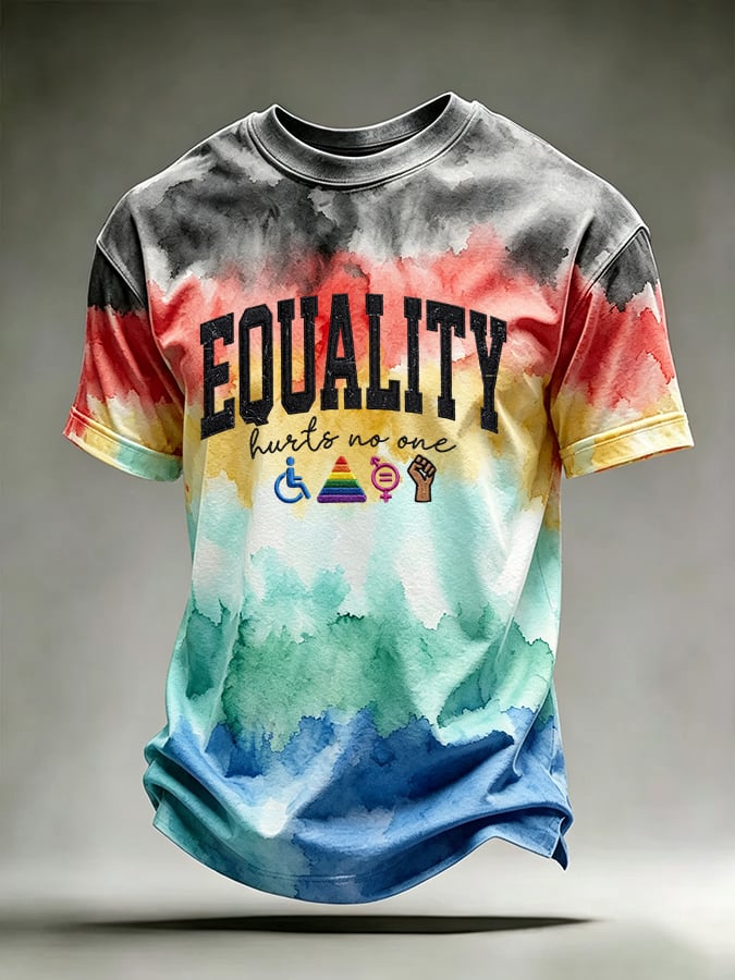 Men's Equality Hurts No One Print Casual T-shirt