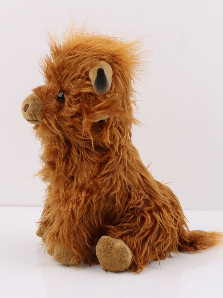 Highland Cow Plush Simulation Long-Haired Cow Doll