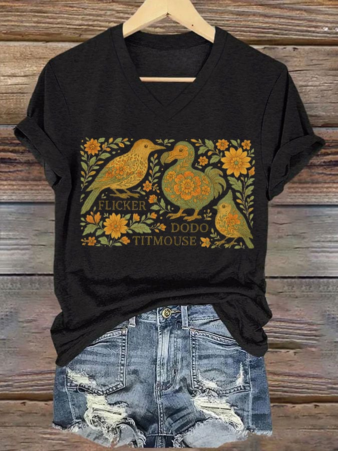 Women's FDT Animal Print Casual T-Shirt
