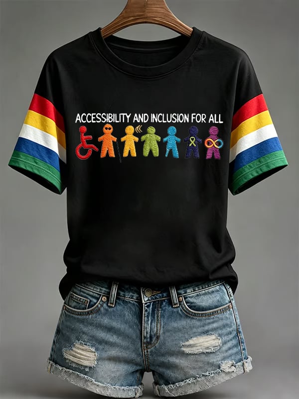 Women's Disability Pride Month ‘Our Differences Make the World Colorful’ T-Shirt