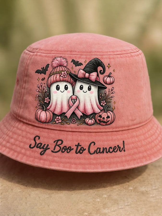 Vintage Pink Art Casual Print Hat