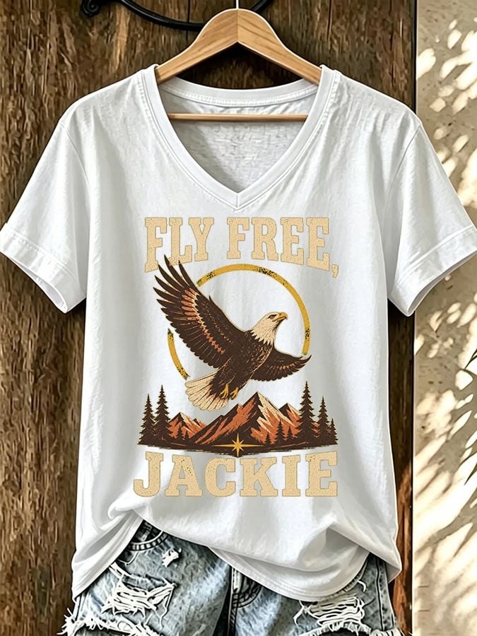 Women's Fly Free Jackie Print T-shirt
