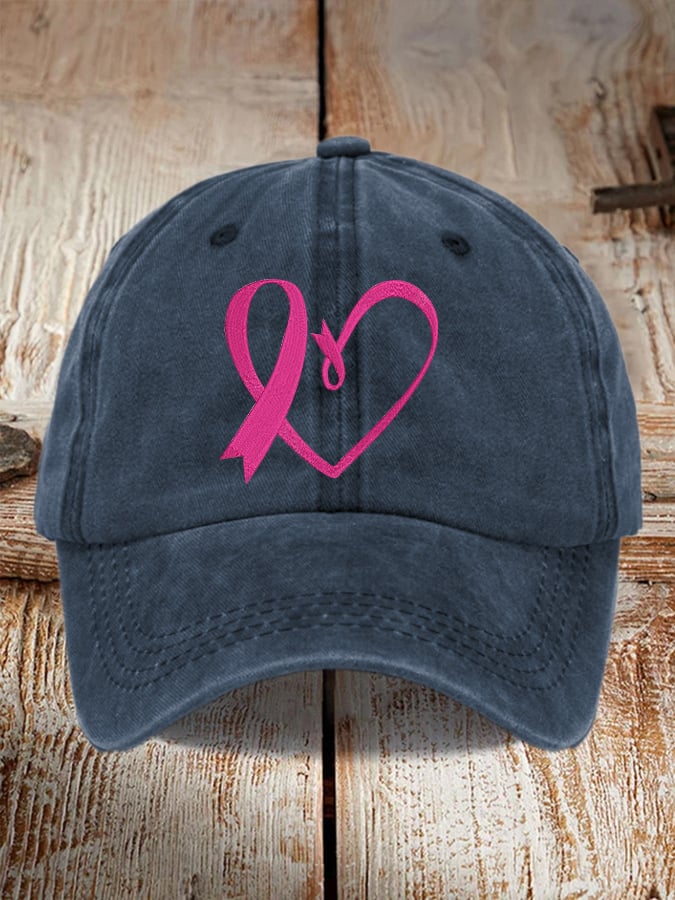 Unisex Breast Cancer Awareness Print Cap