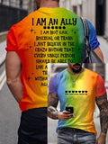 Men's LGBT Pride Print Crew Neck T-Shirt