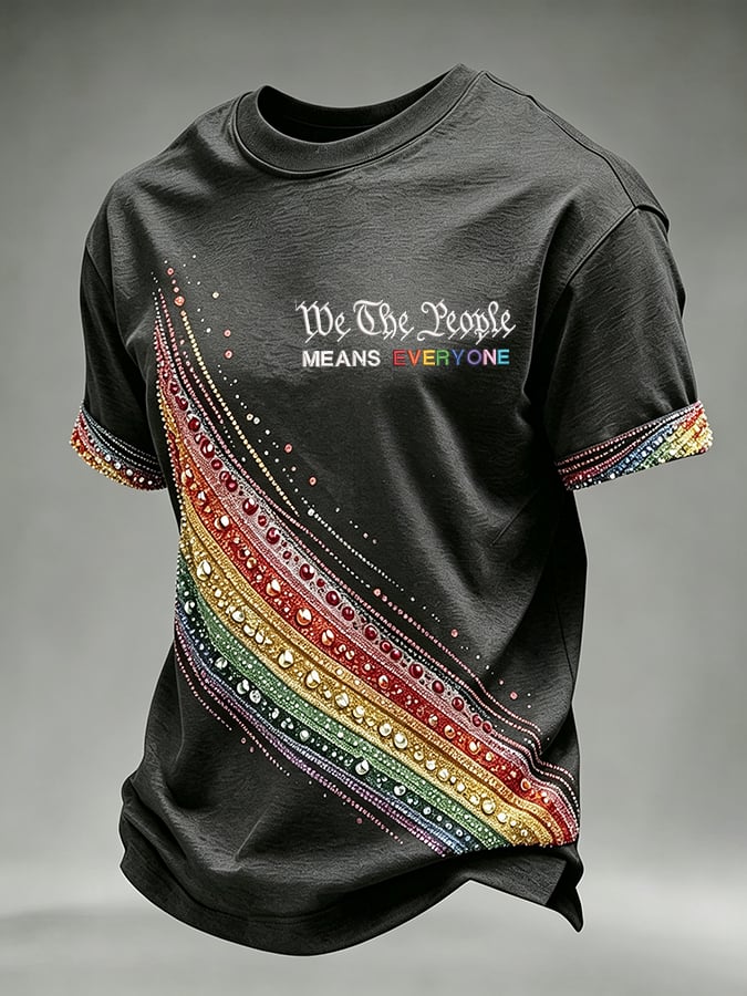 Men's We The People Means Everyone  Printing  T-Shirts