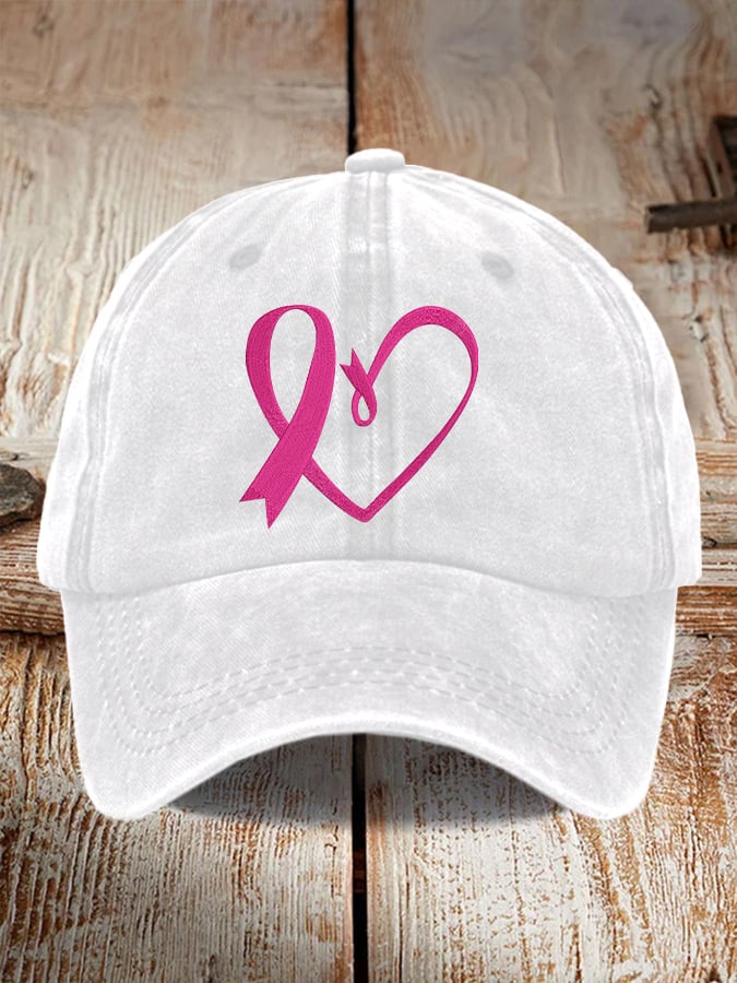 Unisex Breast Cancer Awareness Print Cap