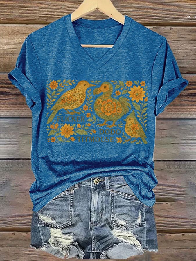 Women's FDT Animal Print Casual T-Shirt