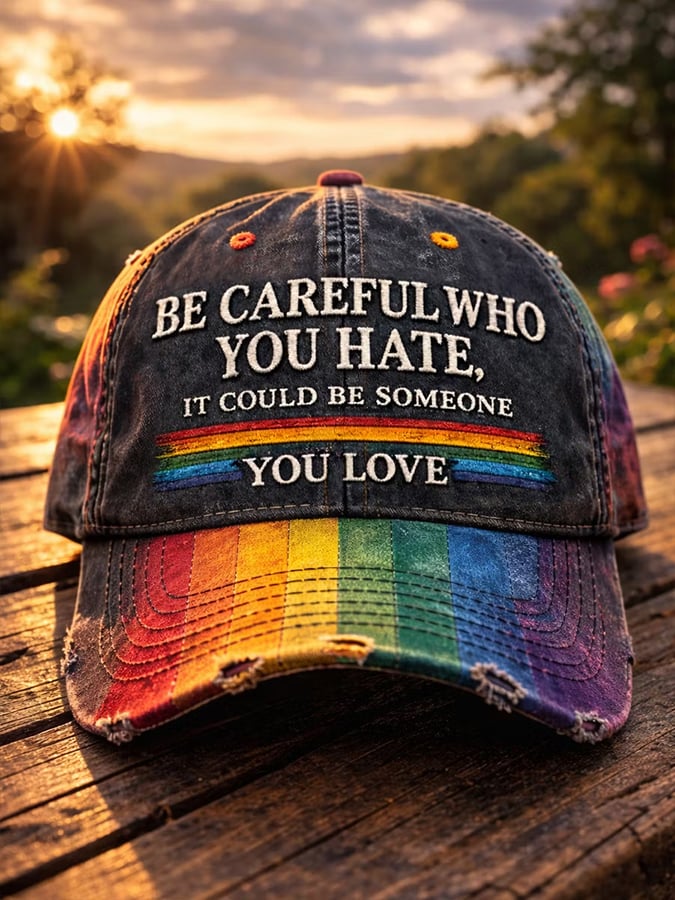 Beware Of The Person You Hate They Might Be The One You Love Gay/Legal Month Themed Baseball Cap