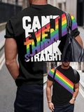 Men's Casual LGBT Pride Month Print Short-Sleeved T-Shirt