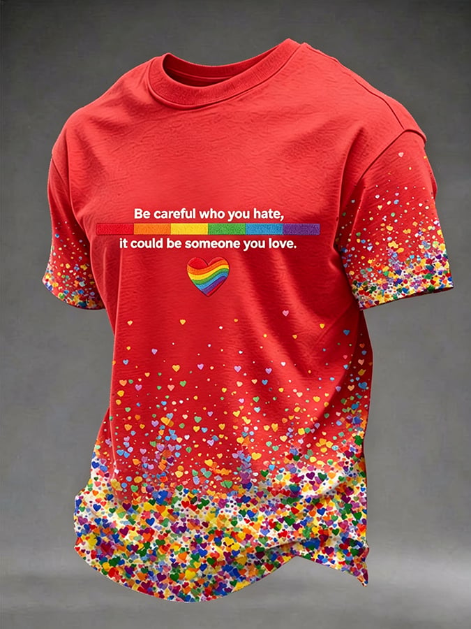 Men's Gay Pride Month Printed T-Shirt